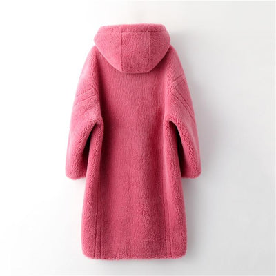 Oversize Teddy Faux Fur Hooded Coat