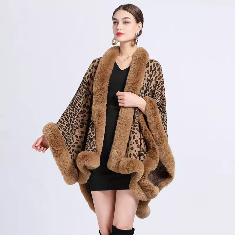 Leopard Poncho - The Pink Rabbit