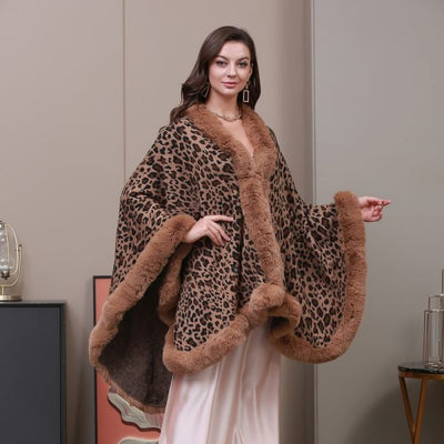 Leopard Poncho - The Pink Rabbit